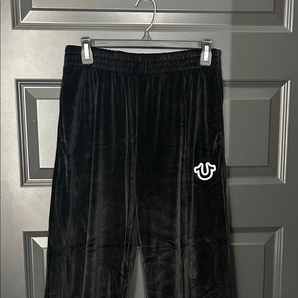True Religion Kids Black Velour Joggers